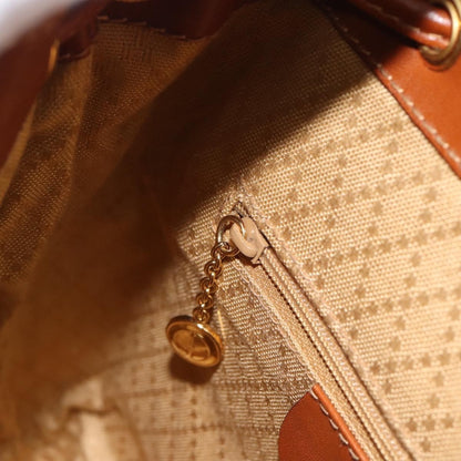 Gucci Vintage Bamboo Backpack Leather, Brown, Leather, Backpack
