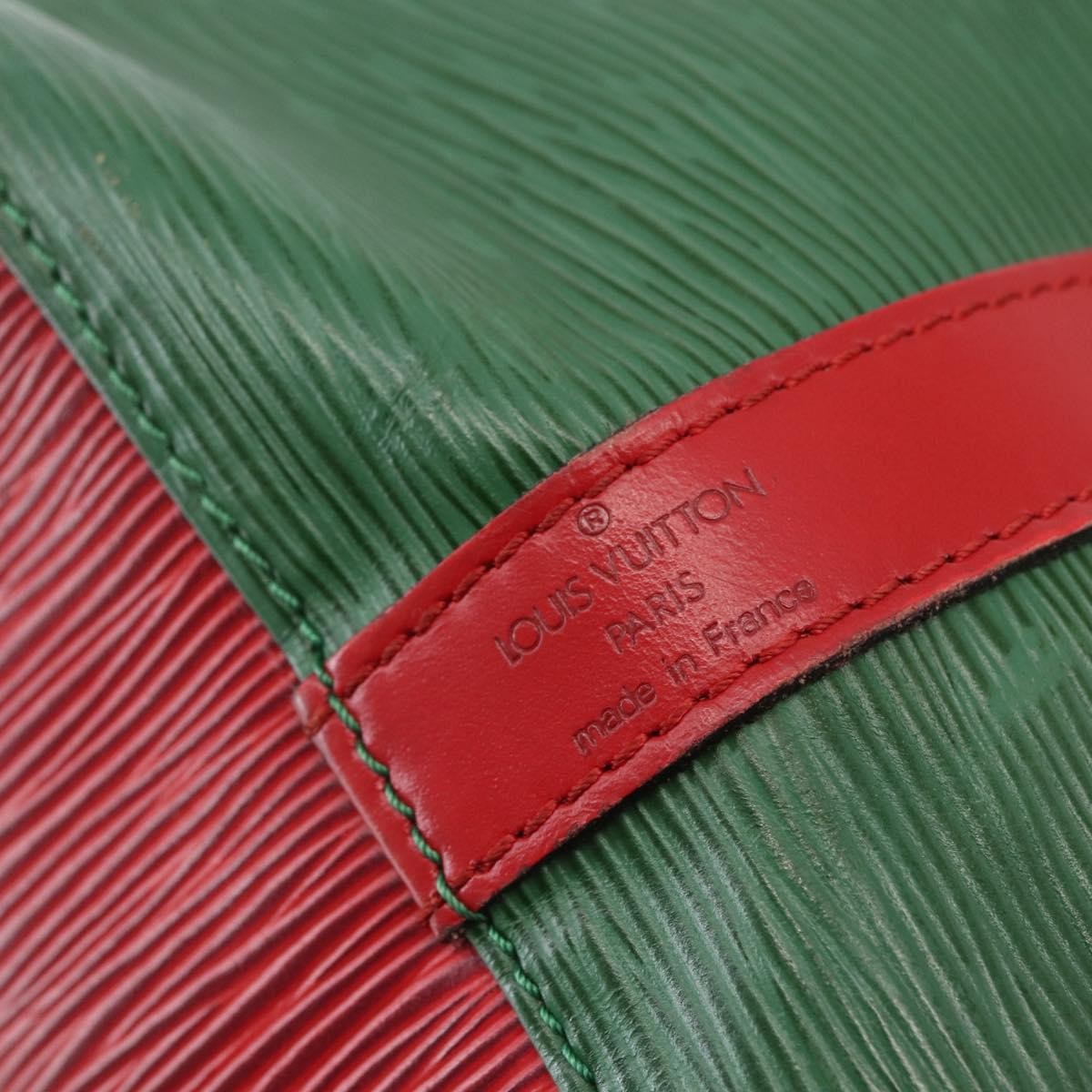 Louis Vuitton Bicolor Petit Noe Handbag Epi Leather, GREEN, LEATHER, Handbag