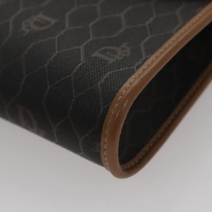 Christian Dior Vintage Honeycomb chain Canvas, BLACK, CANVAS, Shoulder bag