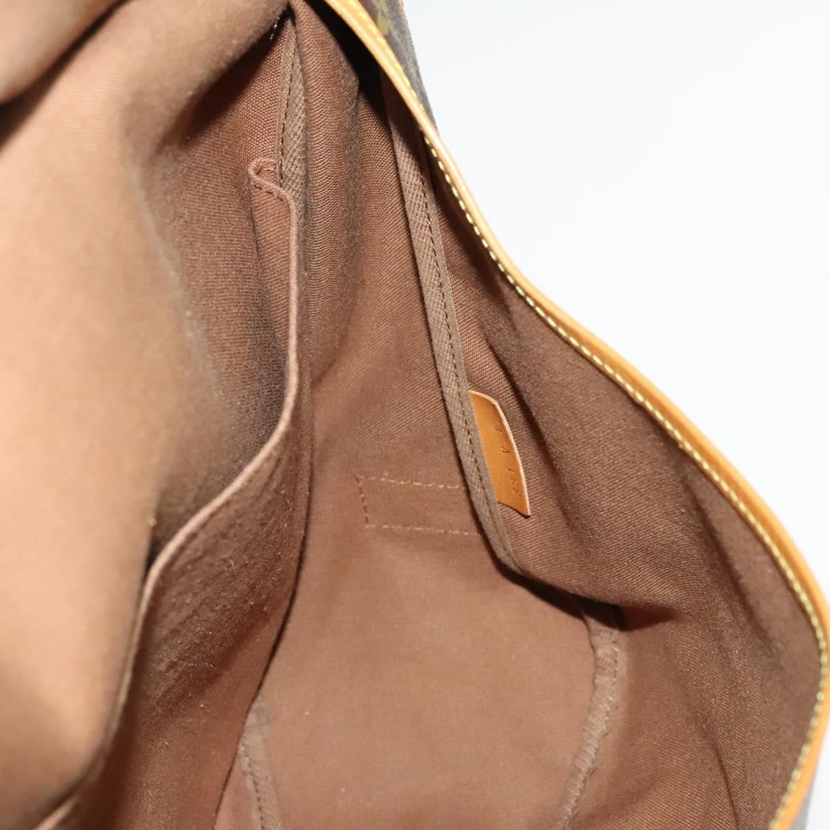 Louis Vuitton Saumur Handbag Monogram Canvas, BROWN, CANVAS, Shoulder bag