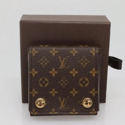 Louis Vuitton CASE JEWELRY BOX Canvas, BROWN, CANVAS, Wallets