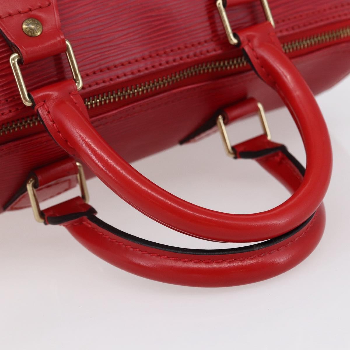 Louis Vuitton Speedy Handbag Epi Leather, RED, LEATHER, Handbag