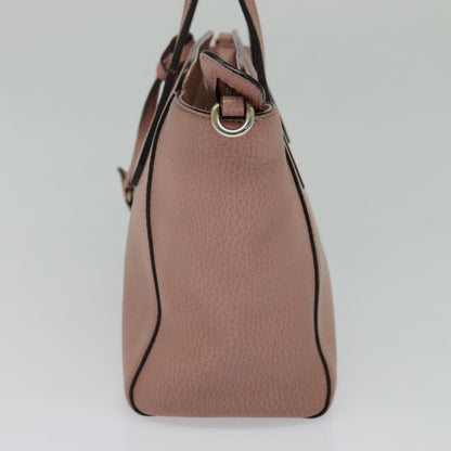 Gucci Swing Crossbody Bag Pebbled Leather, PINK, LEATHER, Crossbody bag