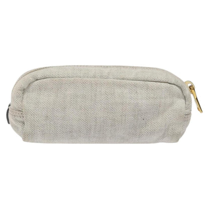 Prada Vintage Pouch Tessuto, GRAY, CANVAS, Clutche & pouche