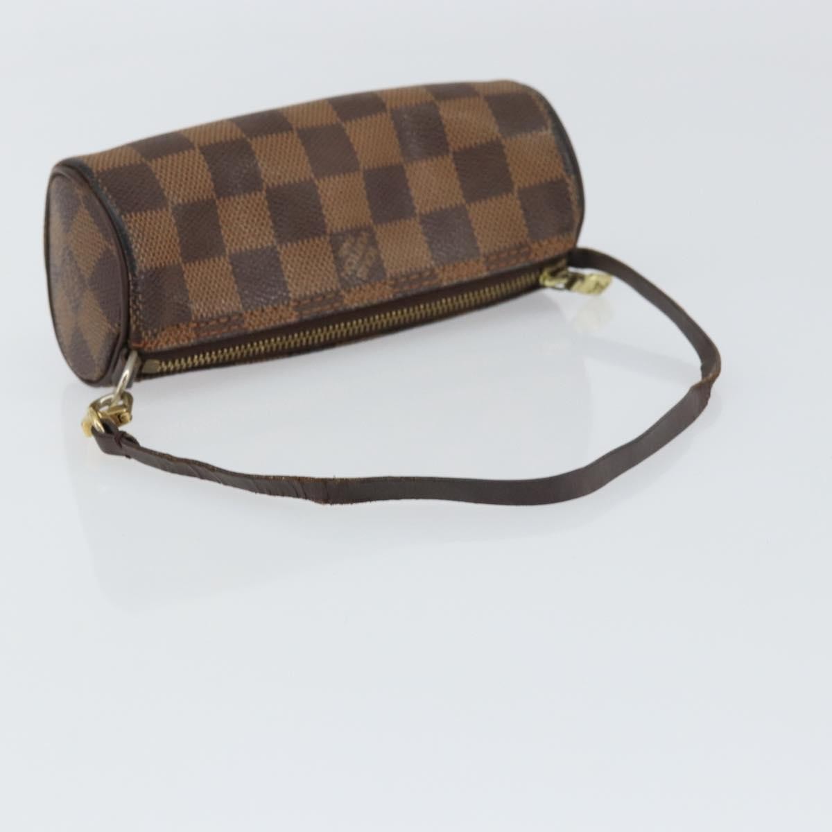 Louis Vuitton Papillon Pochette Damier, BROWN, CANVAS, Clutche & pouche