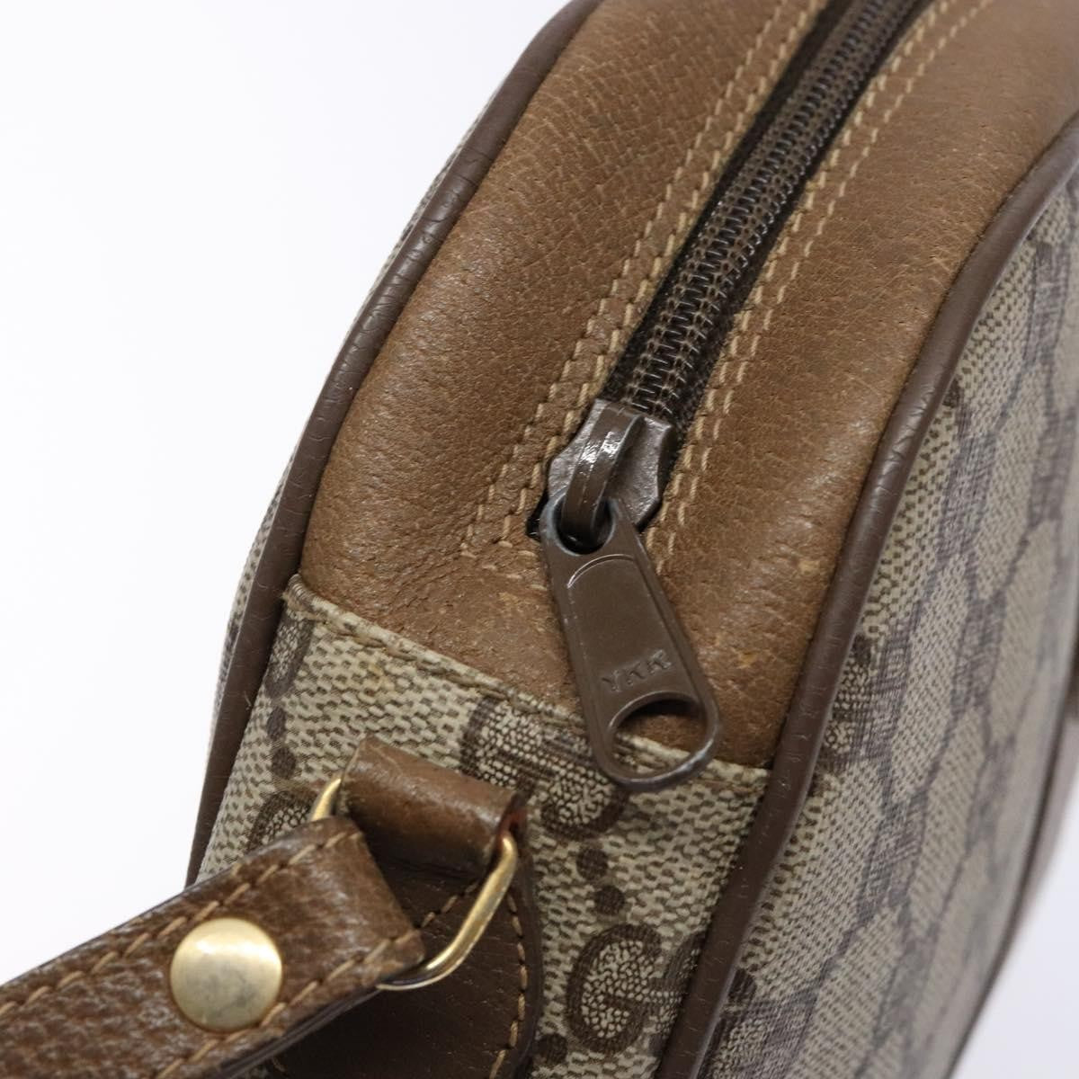 Gucci Sherry line pouch Canvas, BEIGE, PVC, Clutche & pouche