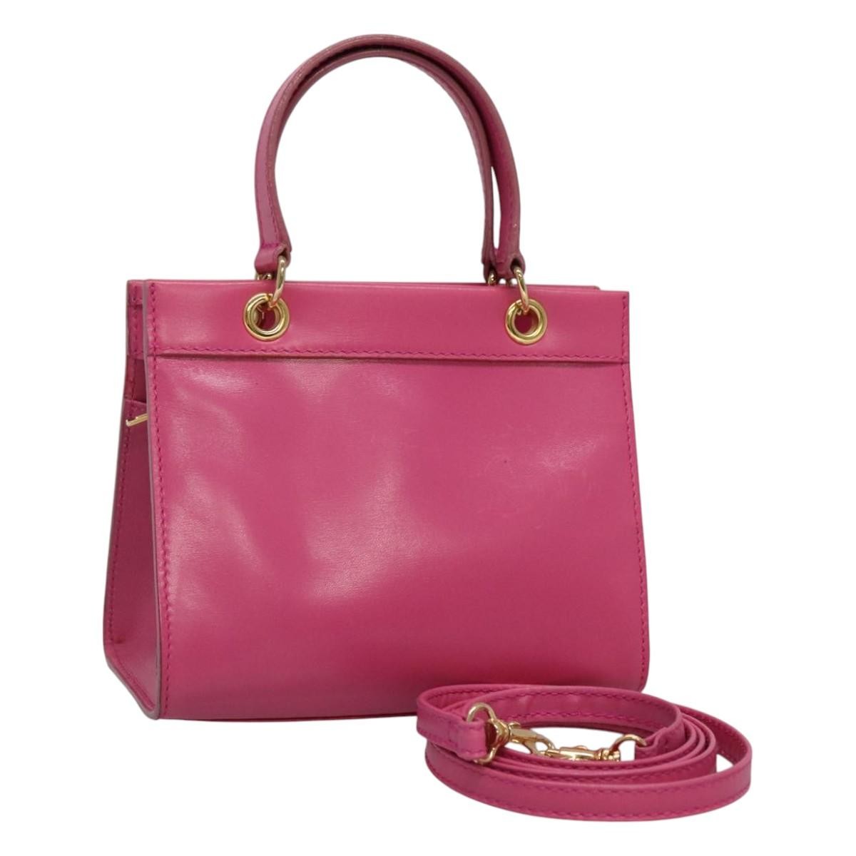 Celine Handbag Leather, PINK, LEATHER, Handbag
