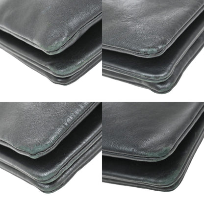 Celine Trio Crossbody Bag Leather, BLACK, LEATHER, Shoulder bag