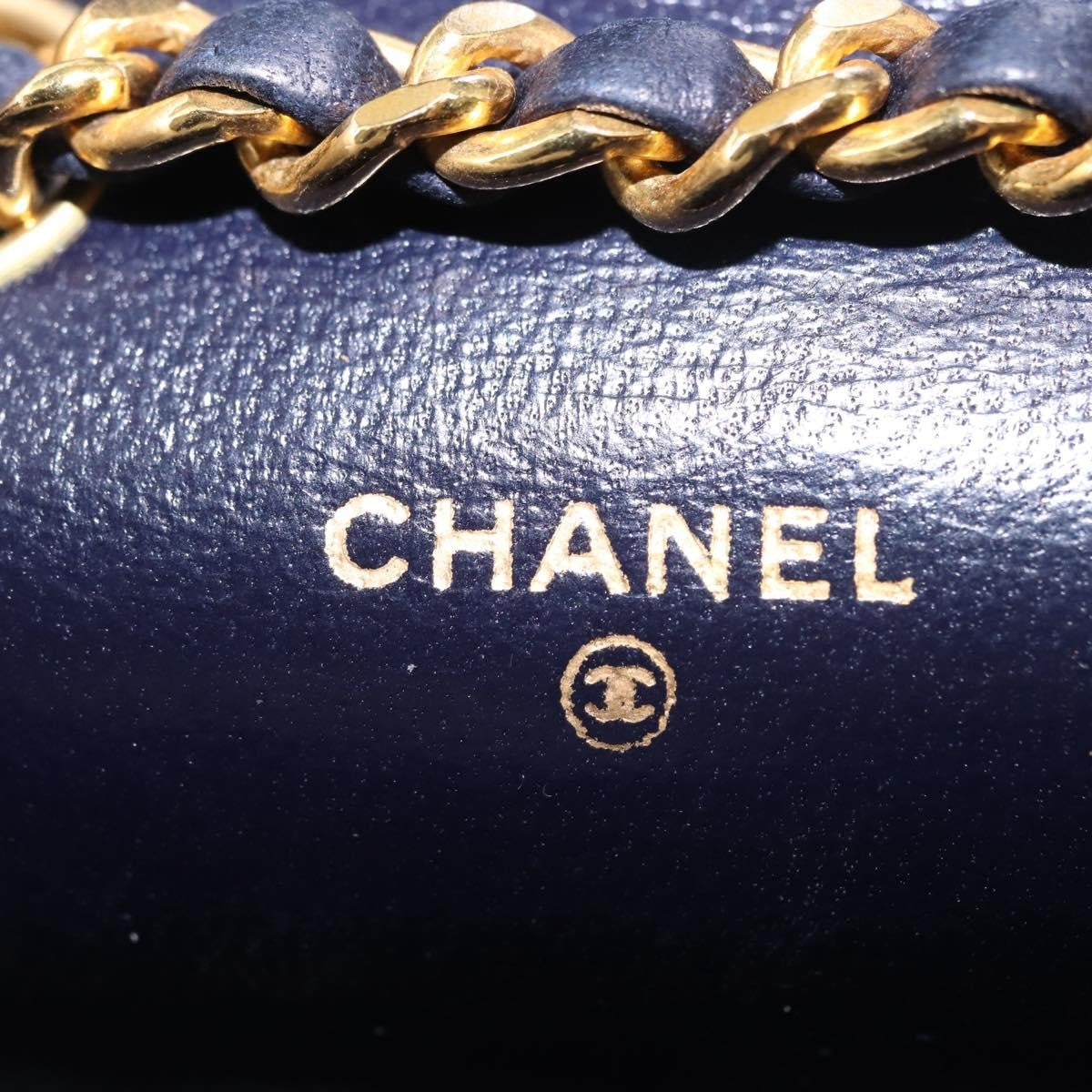 Chanel Square Classic Single Flap Top Handle Bag Quilted Lambskin, NAVY, LEATHER, Clutche & pouche