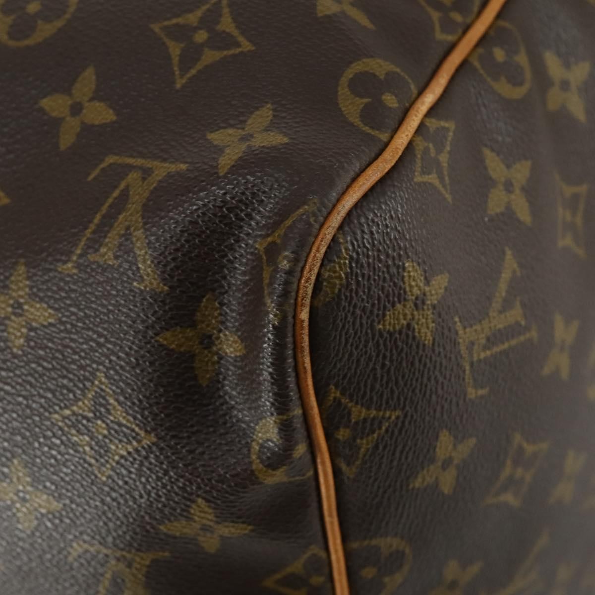 Louis Vuitton Keepall Bag Monogram Canvas, BROWN, CANVAS, Travel bag