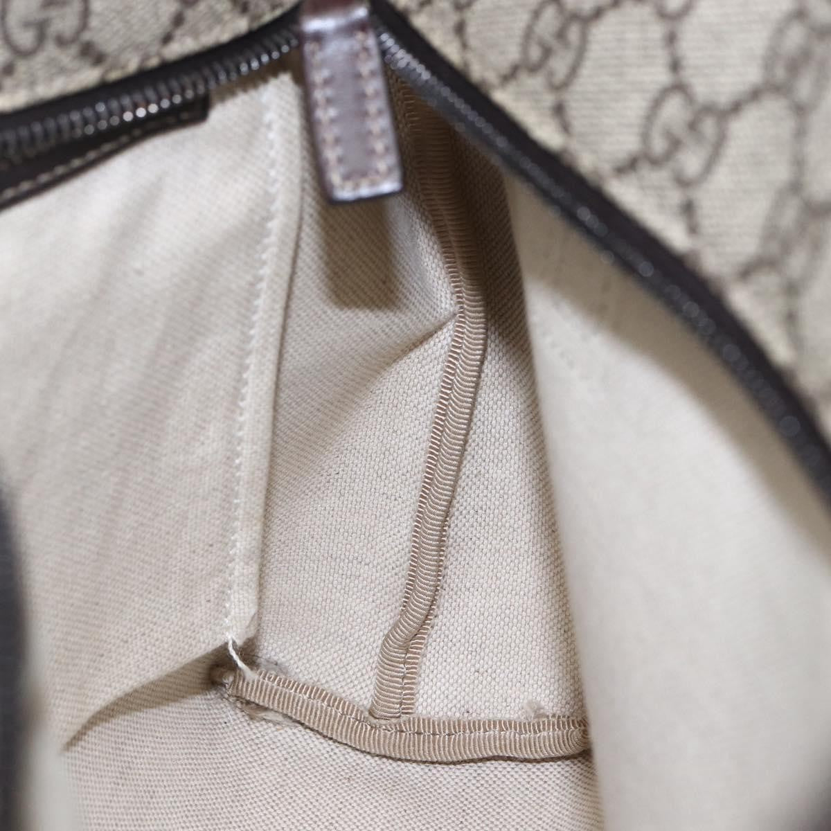 Gucci Plus Tote GG Coated Canvas with Leather, BEIGE, CANVAS, Tote bag