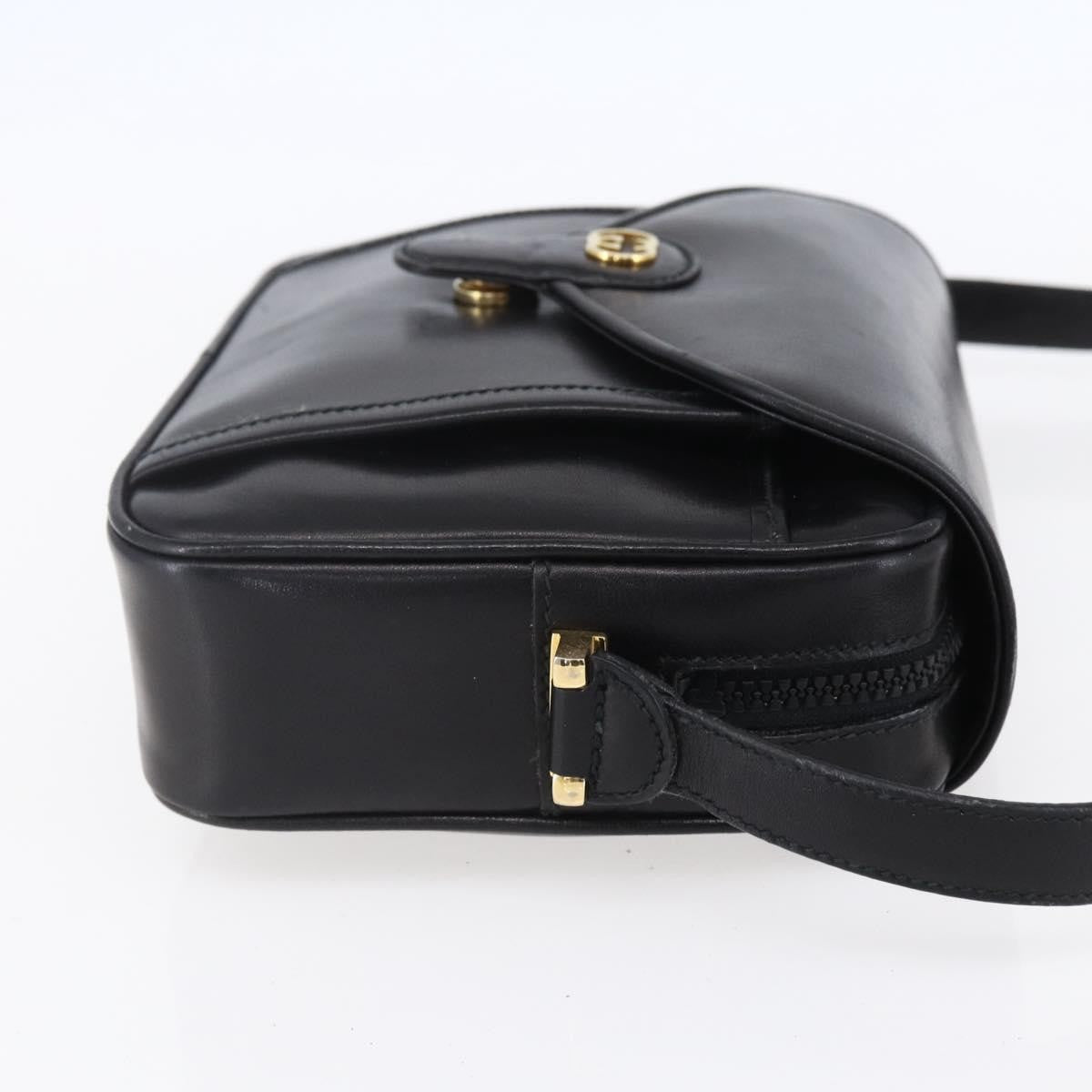Gucci Vintage Shoulder Bag Leather, BLACK, LEATHER, Shoulder bag