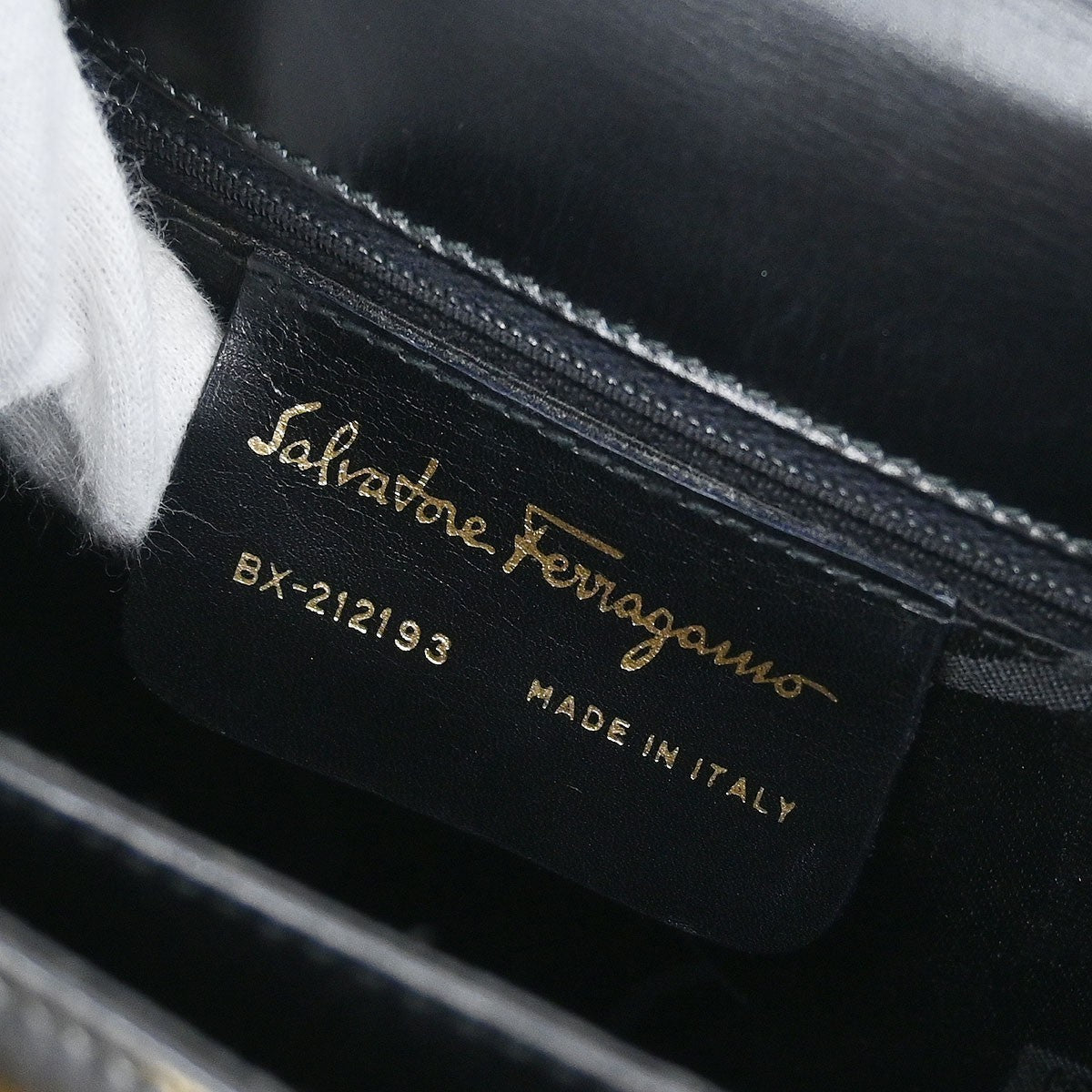 Salvatore Ferragamo Convertible Top Handle Bag Leather, BLACK, LEATHER, Handbag