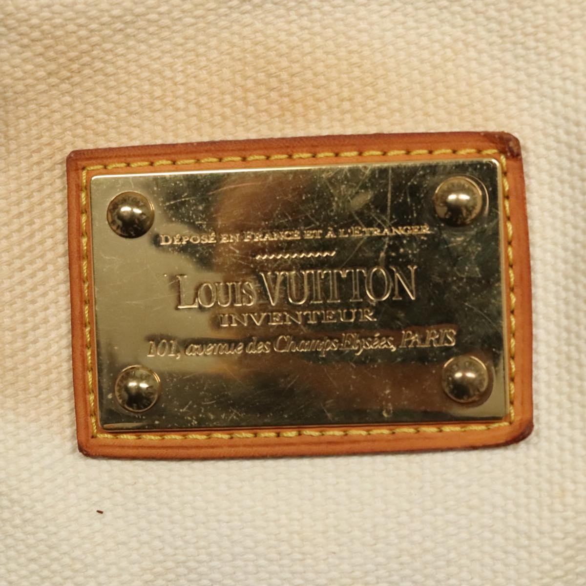 Louis Vuitton Antigua Tote Canvas, WHITE, CANVAS, Tote bag