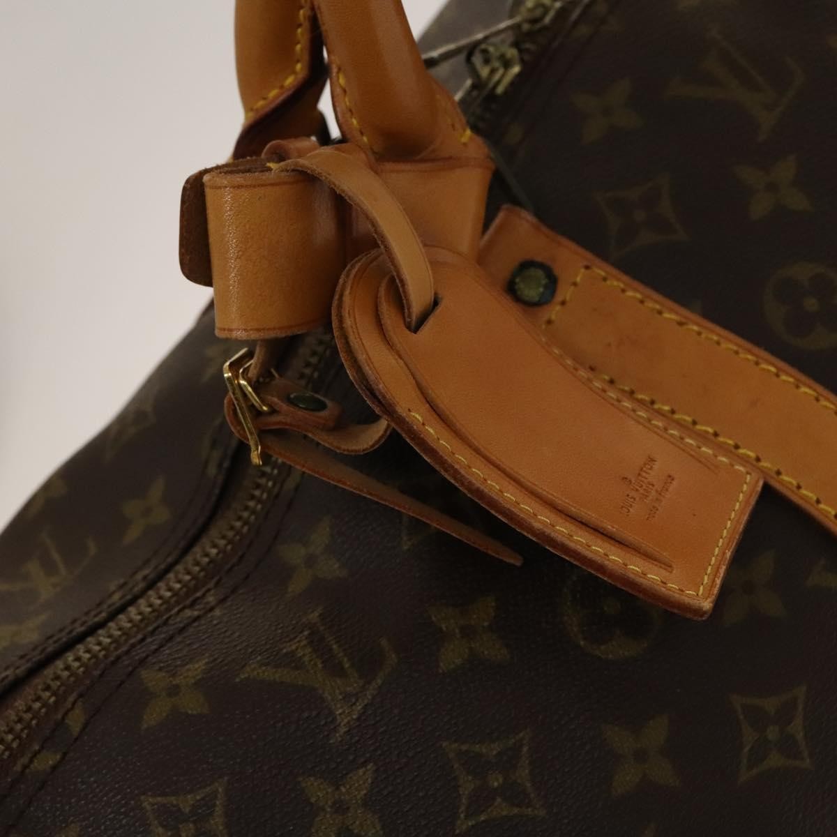 Louis Vuitton Keepall Bag Monogram Canvas, BROWN, CANVAS, Travel bag