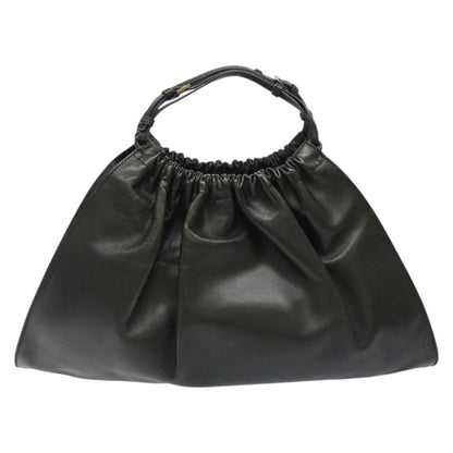 Gucci Vintage Handbag Leather, KHAKI, LEATHER, Handbag