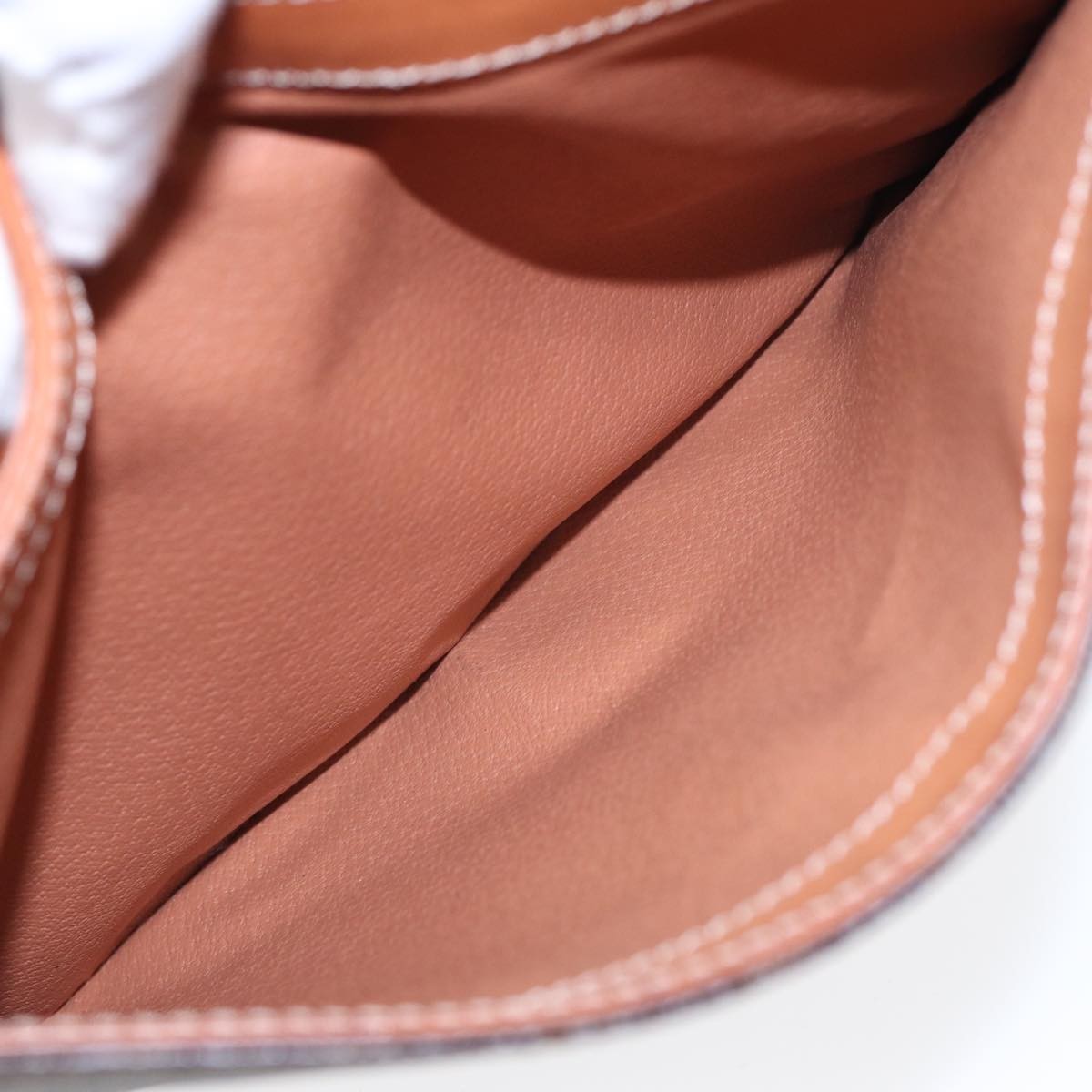 Celine Vintage Macadam Circle Logo Shoulder Bag Canvas and Leather, BROWN, CANVAS, Shoulder bag