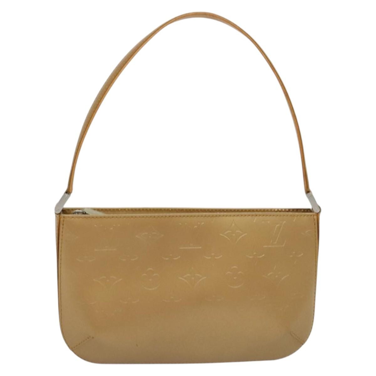 Louis Vuitton Mat Fowler Handbag Monogram Vernis, GOLD, LEATHER, Handbag