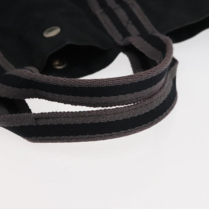 Hermes Fourre Tout Tote Canvas, BLACK, CANVAS, Tote bag