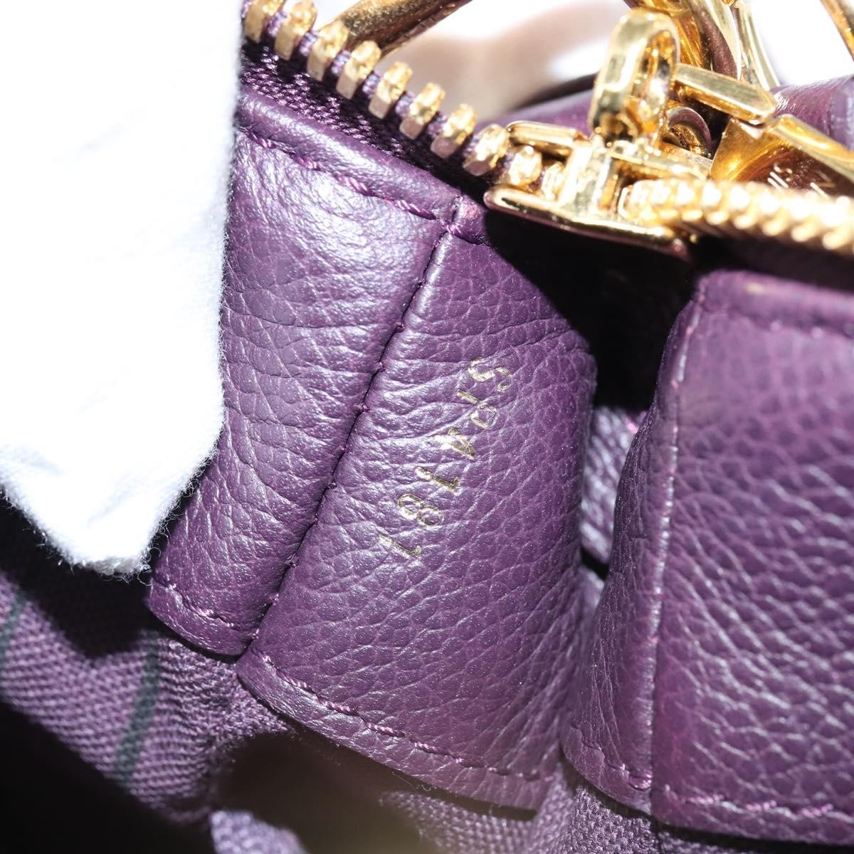 Louis Vuitton Audacieuse Handbag Monogram Empreinte Leather, PURPLE, LEATHER, Shoulder bag