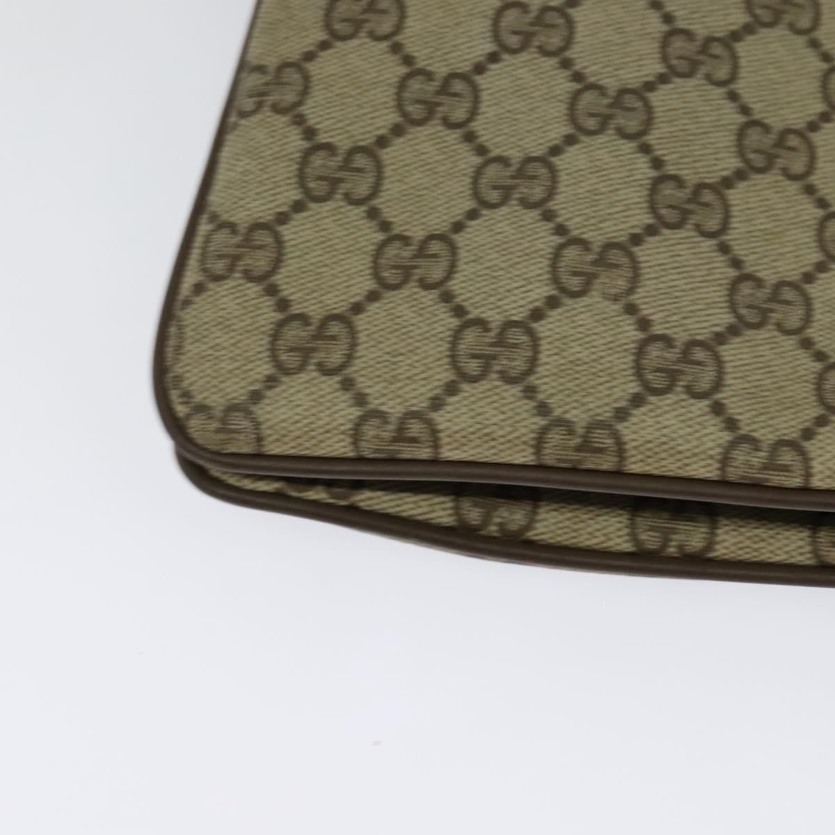 Gucci Vintage Shoulder Bag GG Coated Canvas, BEIGE, PVC, Shoulder bag