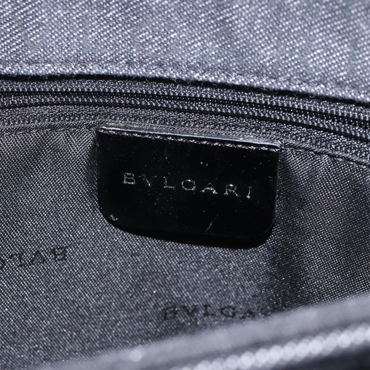 Bvlgari B.Zero1 Logomania Bag Canvas with Leather, BLACK, CANVAS, Shoulder bag