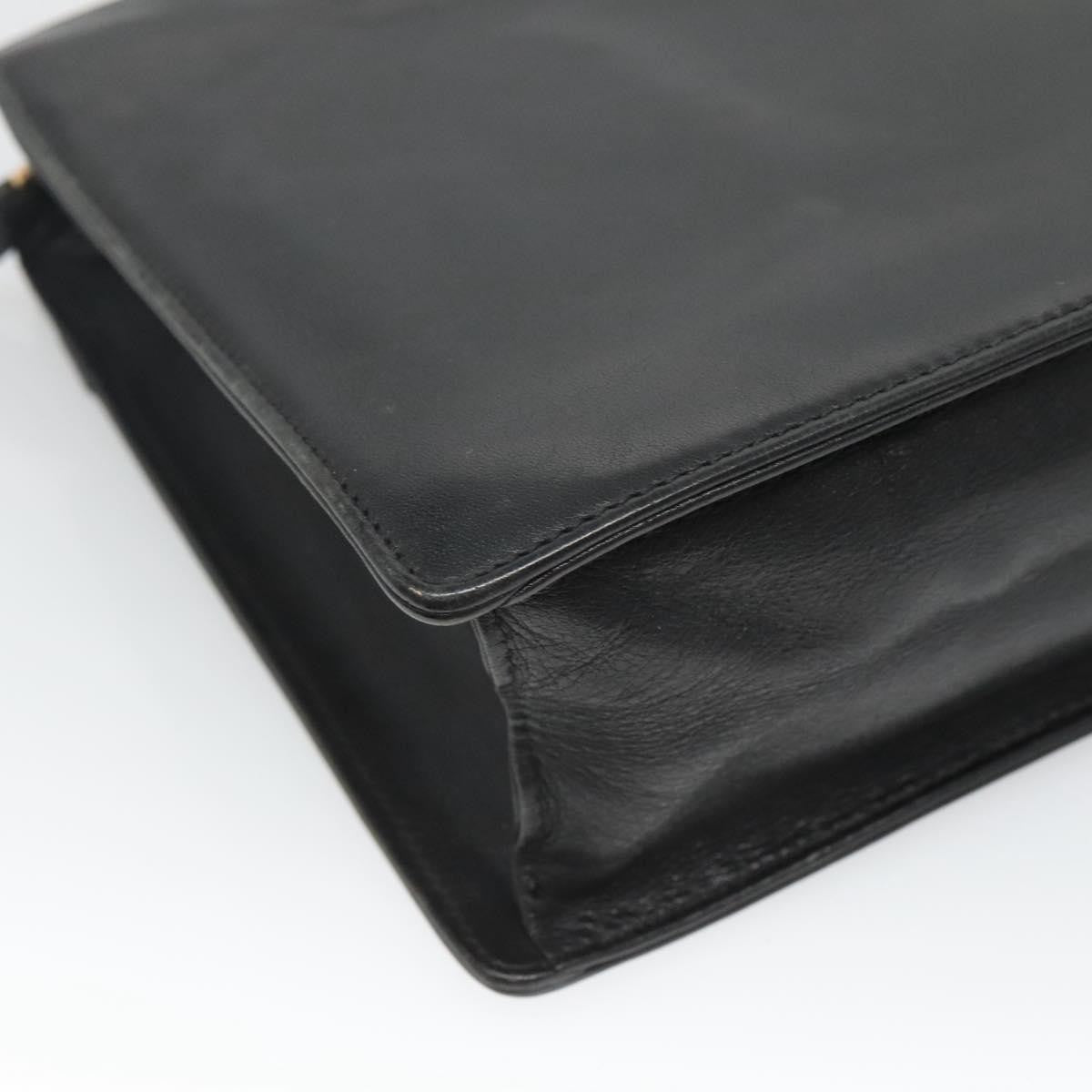 Loewe Anagram Clutch Bag Leather, BLACK, LEATHER, Clutche & pouche