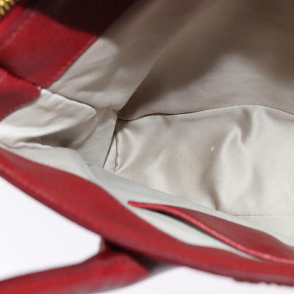 Miu Miu Zip Tote Leather, RED, LEATHER, Tote bag