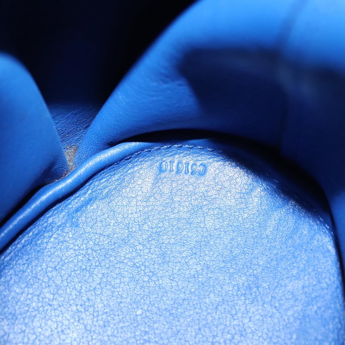 Loewe Elephant Bag Leather, BLUE, LEATHER, Bag