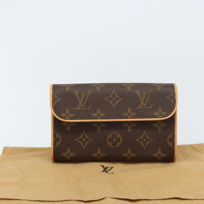 Louis Vuitton Florentine Waist Bag Monogram Canvas, BROWN, CANVAS, Clutche & pouche