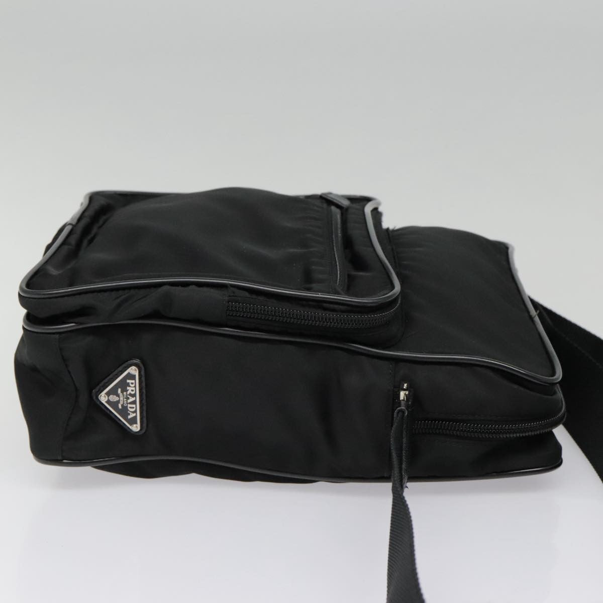 Prada Vintage Shoulder Bag Tessuto, BLACK, NYLON, Shoulder bag