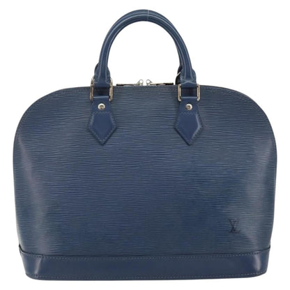Louis Vuitton Alma Handbag Epi Leather, NAVY, LEATHER, Handbag
