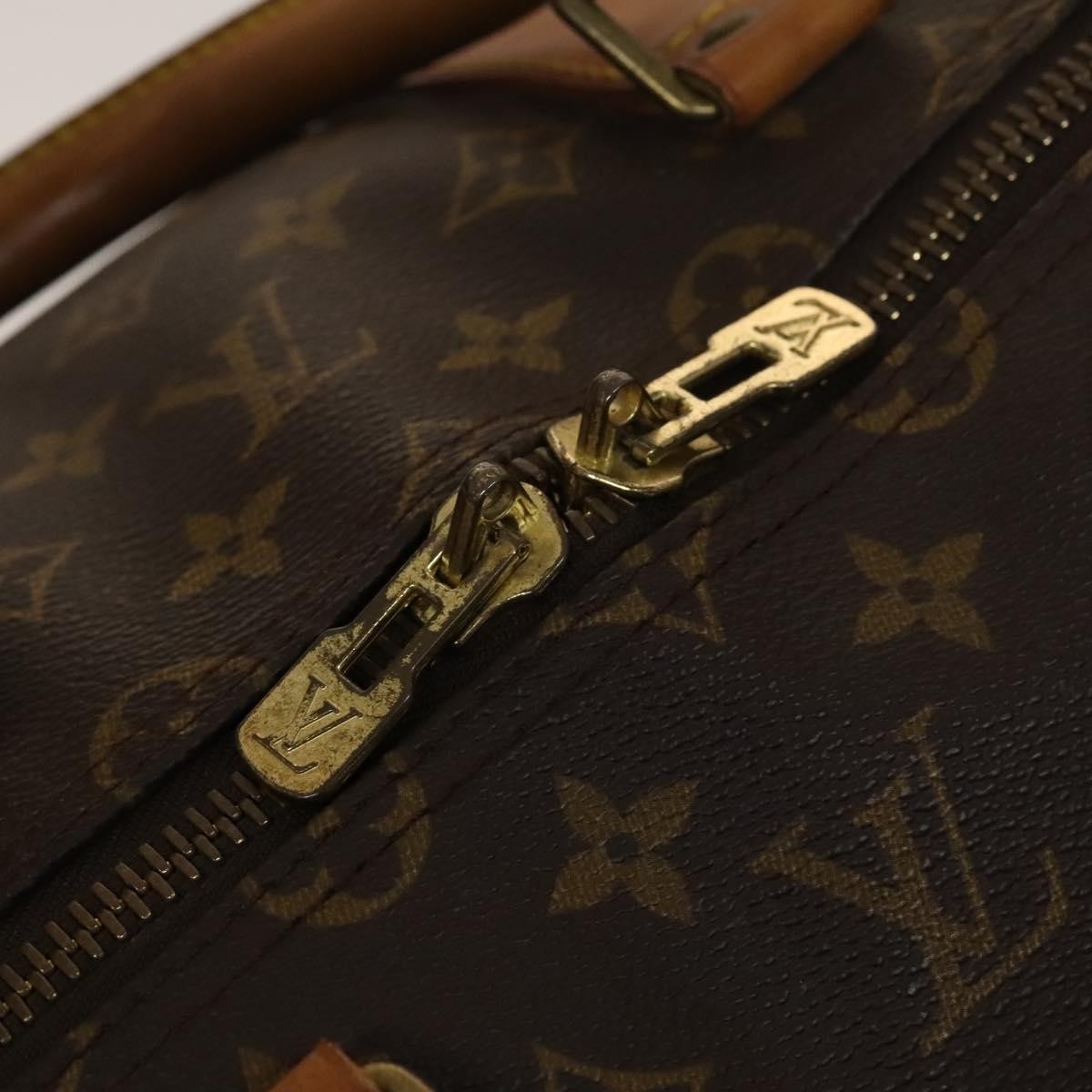 Louis Vuitton Keepall Bandouliere Bag Monogram Canvas, BROWN, CANVAS, Travel bag