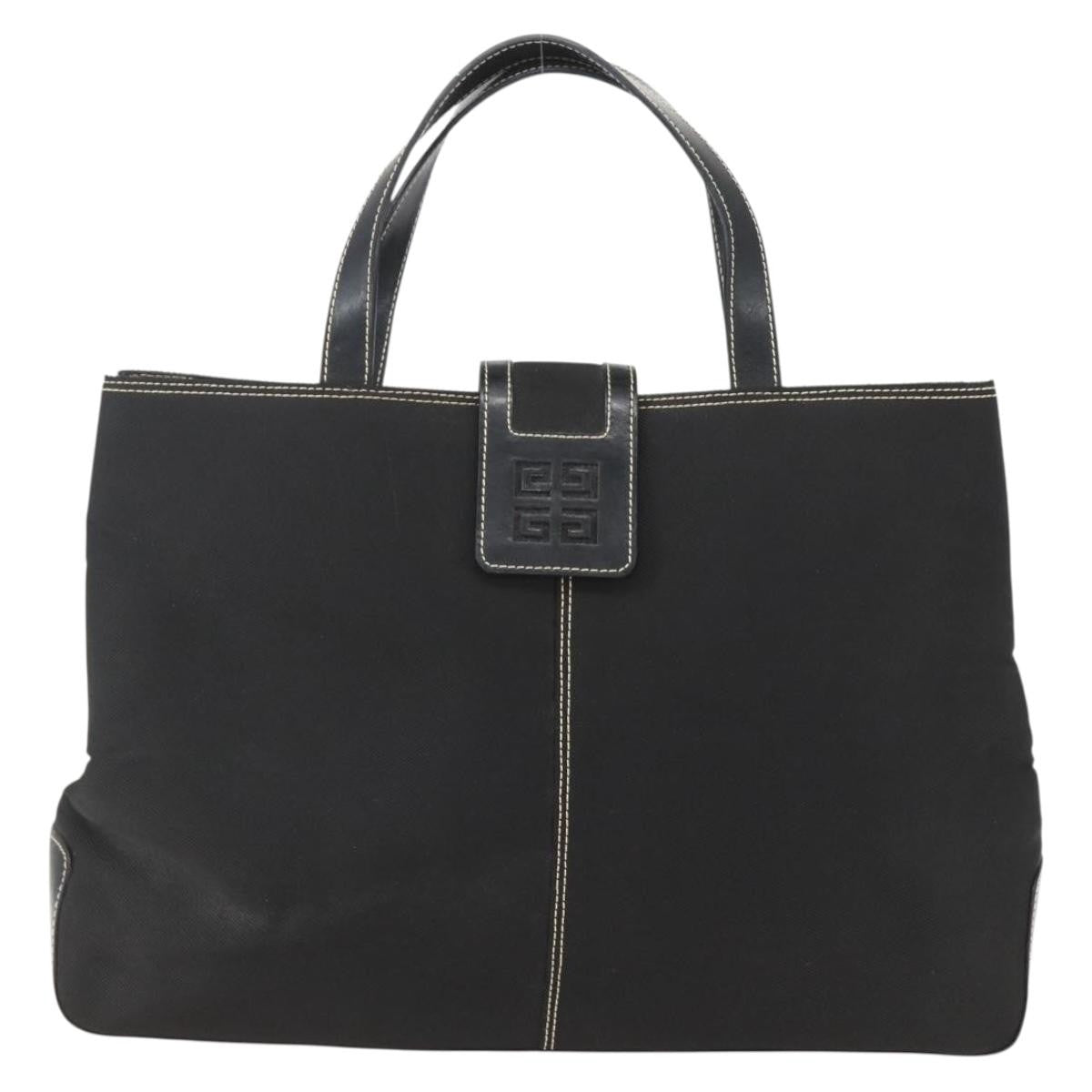 Givenchy Vintage Handbag Canvas, BLACK, CANVAS, Handbag