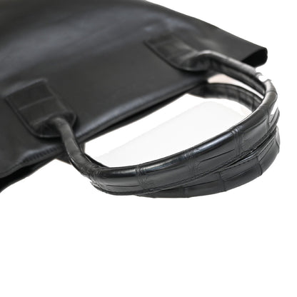 Bottega Veneta Cabat Tote Intrecciato Leather, BLACK, LEATHER, Tote bag