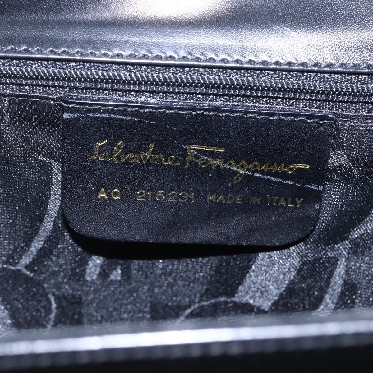 Salvatore Ferragamo Vala Shoulder Bag Leather, BLACK, LEATHER, Shoulder bag