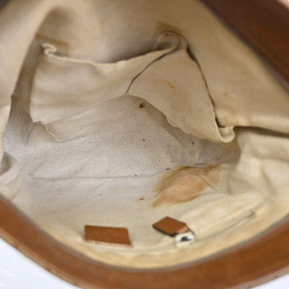 Gucci Web Loop Shoulder Bag GG Canvas, BROWN, CANVAS, Shoulder bag