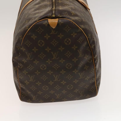 Louis Vuitton Keepall Bag Monogram Canvas, BROWN, CANVAS, Travel bag