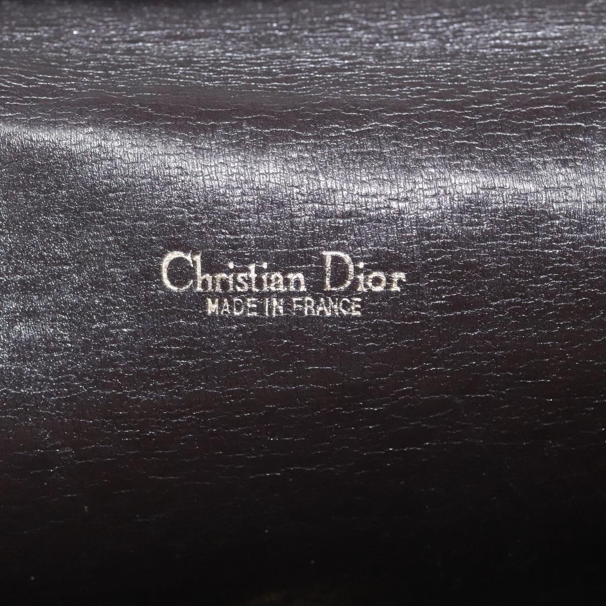 Christian Dior Vintage Trotter Flap Shoulder Bag Canvas, BROWN, CANVAS, Shoulder bag