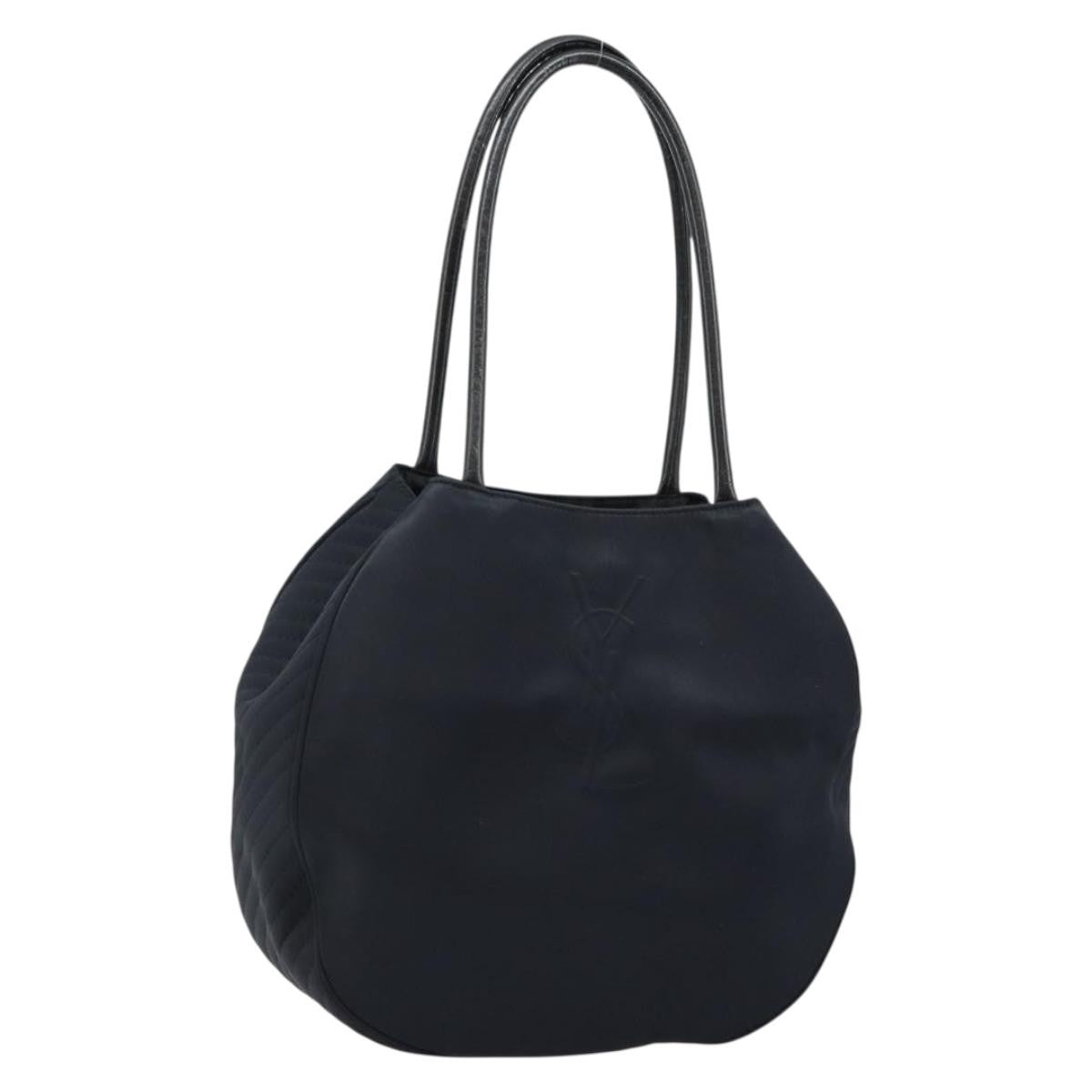 Saint Laurent Vintage Shoulder Bag Nylon, BLACK, NYLON, Shoulder bag