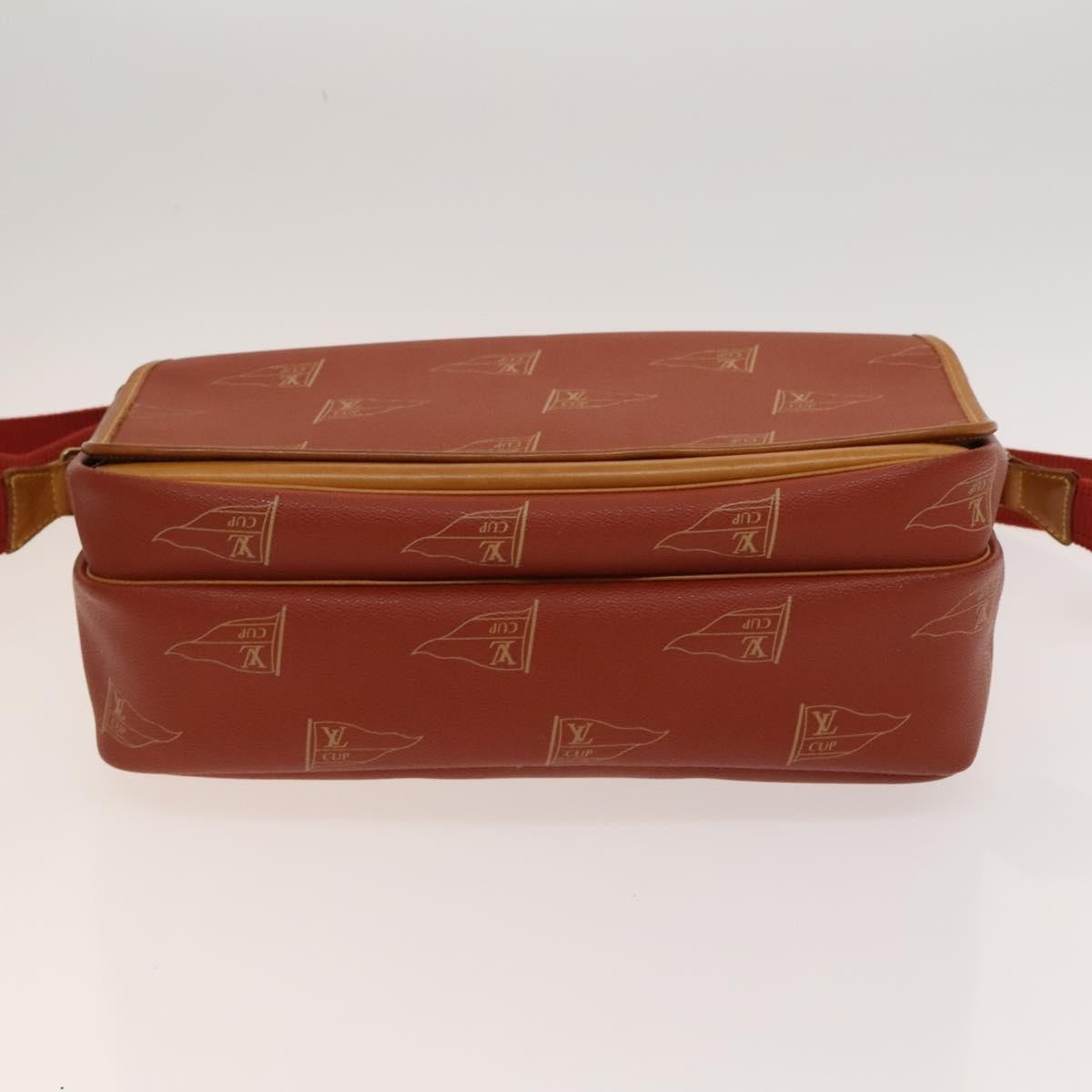 Louis Vuitton Cup Calvi Messenger Bag Coated Canvas, RED, CANVAS, Crossbody bag