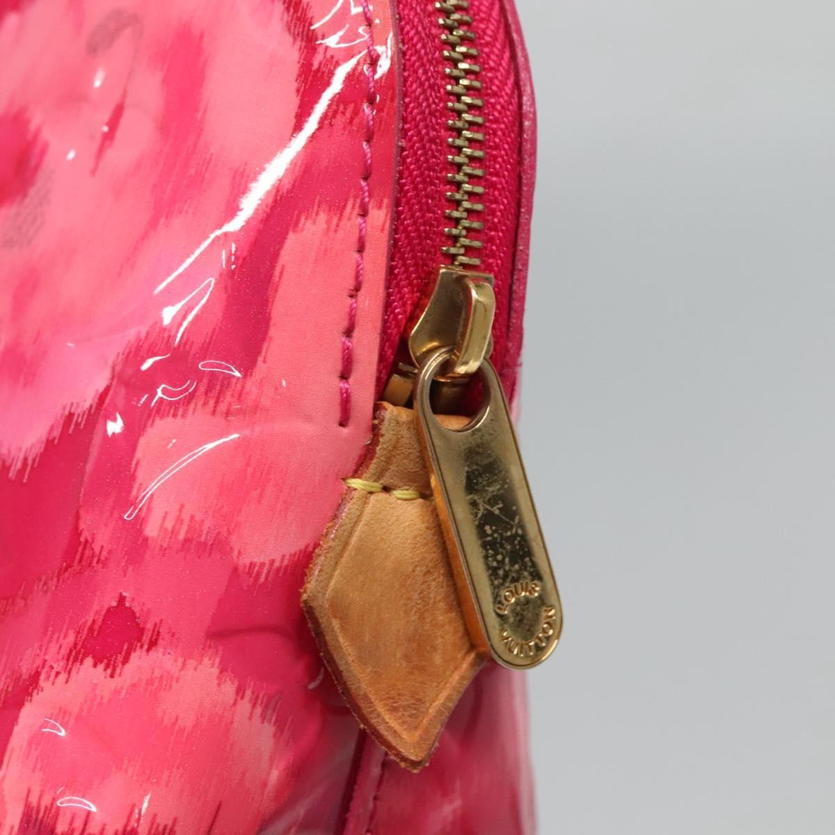 Louis Vuitton Cosmetic Case Limited Edition Monogram Vernis Ikat, PINK, PATENT_LEATHER, Toiletry Case
