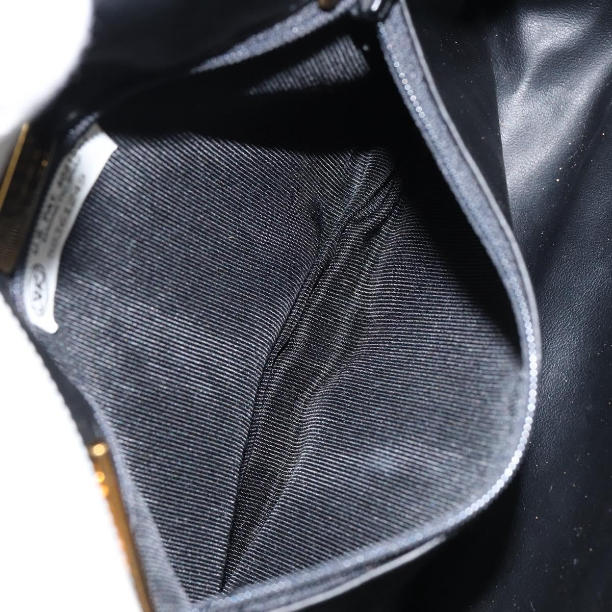 Bally Vintage Chain Shoulder Bag Quilted Leather, WHITE, LEATHER, Shoulder bag