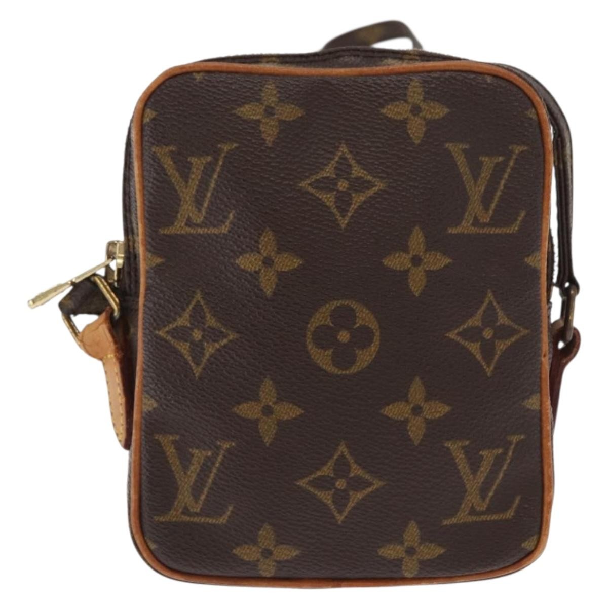 Louis Vuitton Danube Handbag Monogram Canvas, BROWN, CANVAS, Shoulder bag