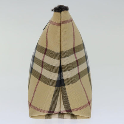 Burberry Nova check Pochette Canvas, BEIGE, CANVAS, Clutche & pouche