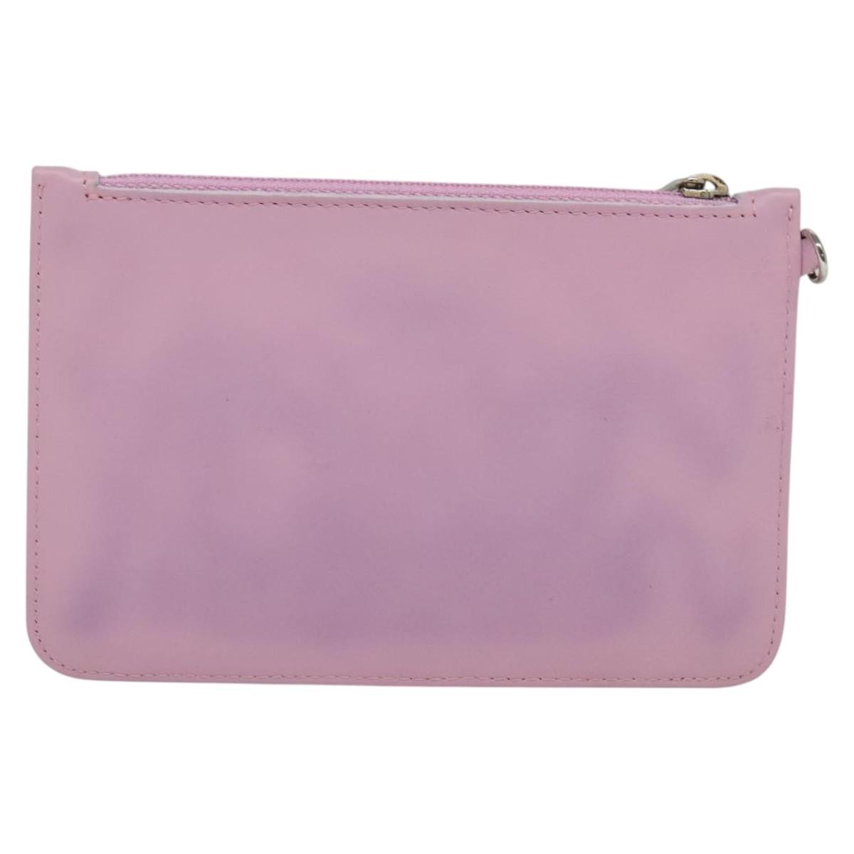 Chanel CC O Case Pouch Goatskin, PINK, LEATHER, Clutche & pouche