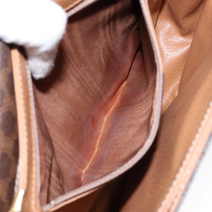 Celine Macadam Shoulder Bag PVC Leather, BROWN, CANVAS, Shoulder bag