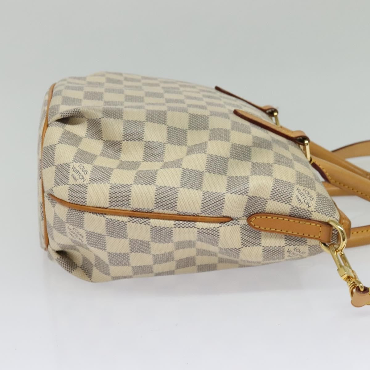 Louis Vuitton Riviera Handbag Damier, WHITE, CANVAS, Tote bag