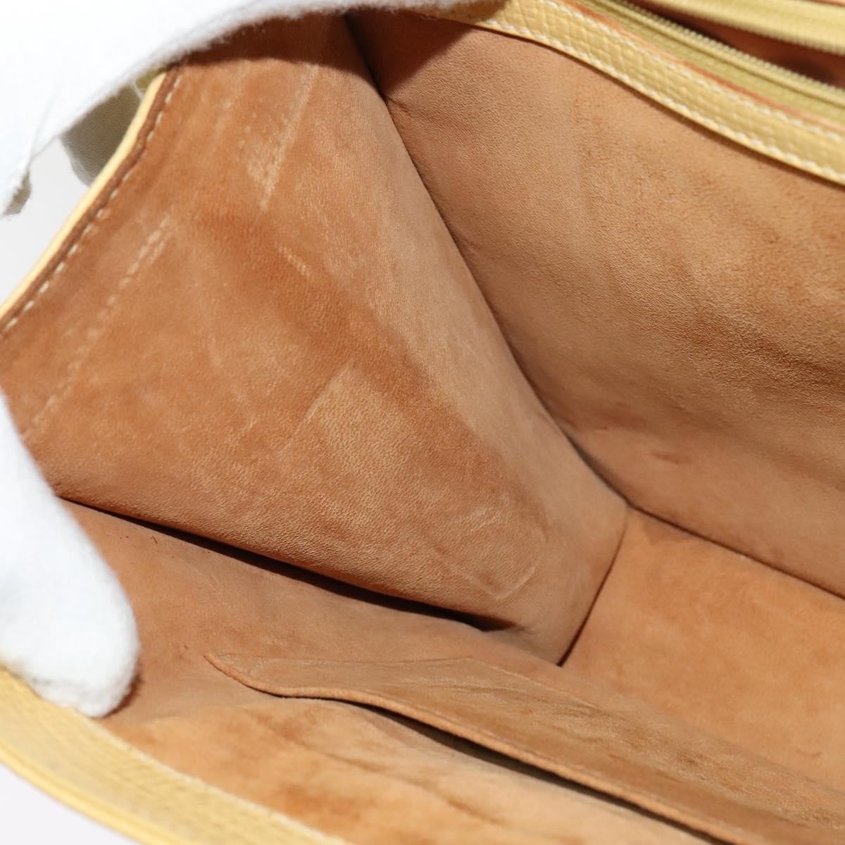 Loewe Barcelona Shoulder Bag Leather, YELLOW, LEATHER, Shoulder bag