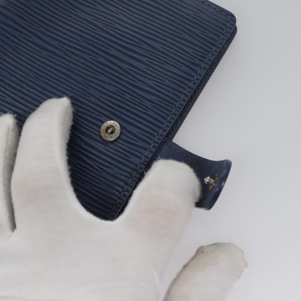 Louis Vuitton Agenda Cover Epi Leather, BLUE, LEATHER, Wallets